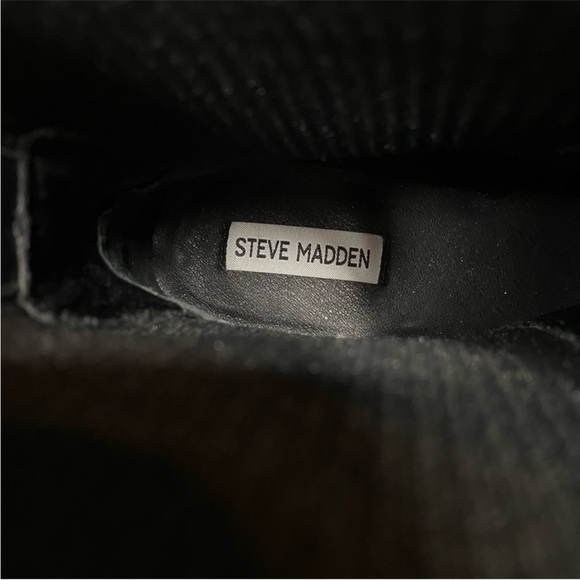 Steve Madden Kiley Black Chelsea Heeled Bootie 9M - Picture 7 of 8